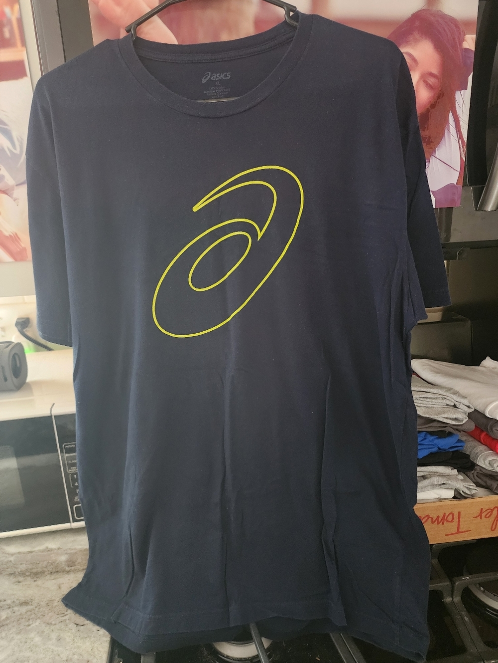 ASICS Men’s Navy Graphic Logo T-Shirt